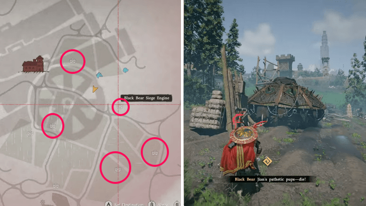 Black Bear Siege Engine Tank Locations