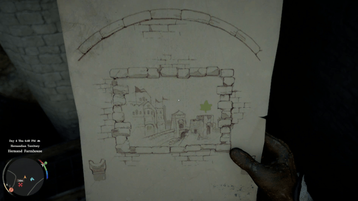 Hidden Treasure Map Piece 7 In-game Map Image