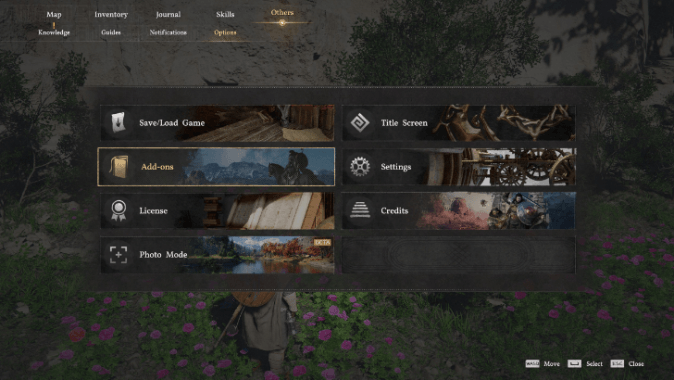 Claim Via Add-ons Menu