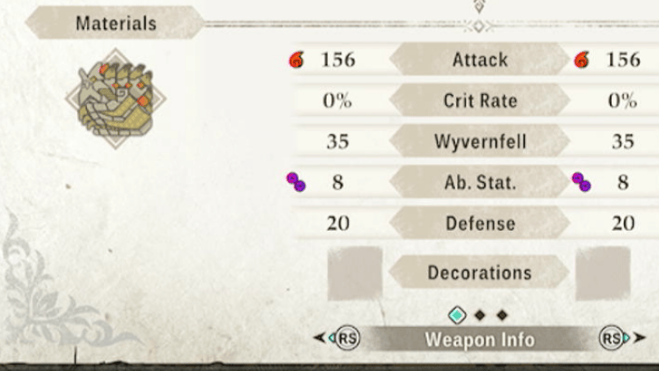 Level 3 White Gunlance Stats