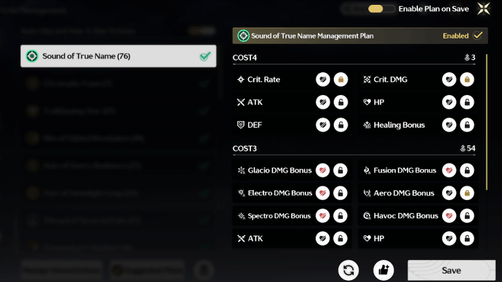 Select a Sonata Effect to Edit