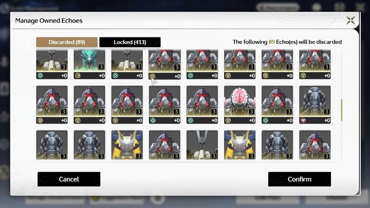 Manage Owned Echoes to Confirm Locks and Discards