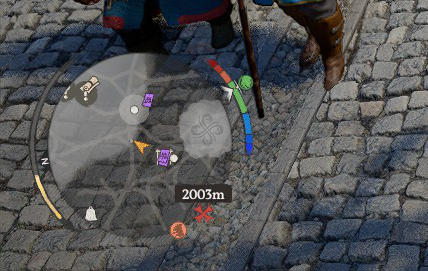 Mini Map with Purple Bounty Notice