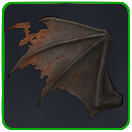 Seven Deadly Sins Origin- Torn Bat Wings