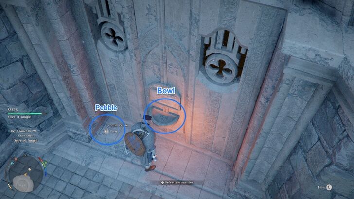 Bowl on the door of Spire of Insight