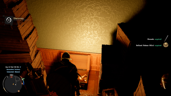 Open the chest to get Hwando