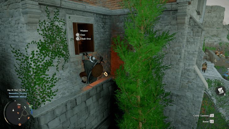 Break into the manor