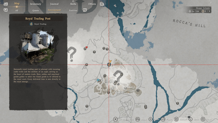 Royal Trading Post Supply Chest Map