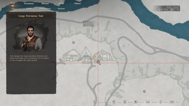 Howling Hill Supply Chest Map