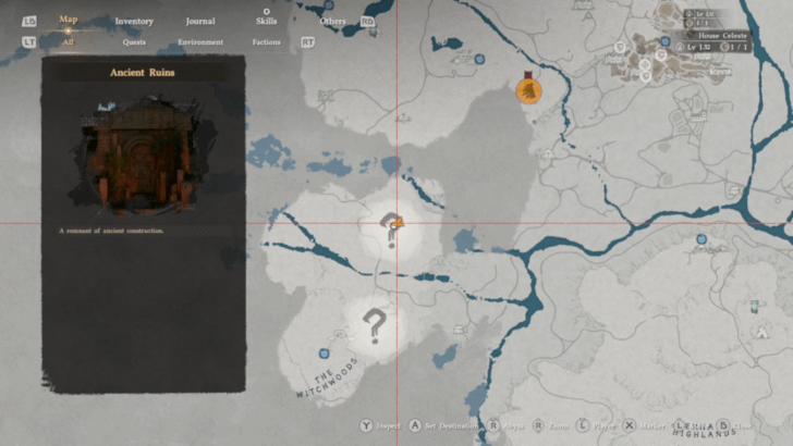 Duskwood Hill Ruins map location