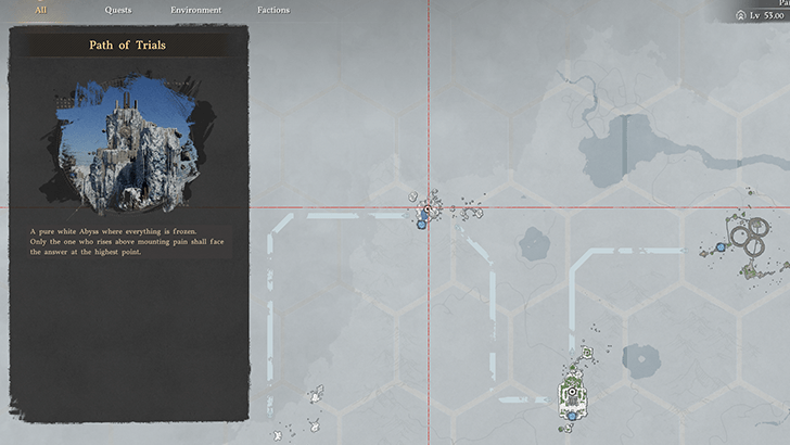 Path of Trials Map Location
