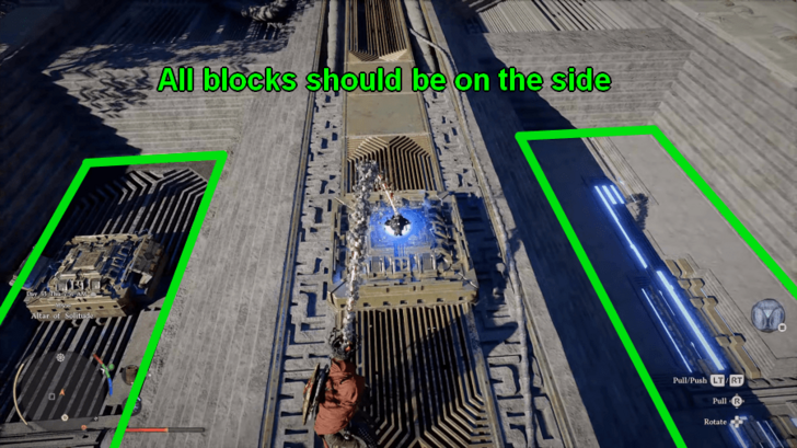 Place the Blocks on the Side Slots