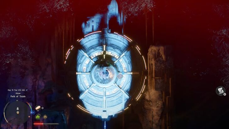 Kliff Clinging Onto the Platform