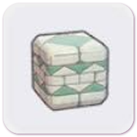 Patterned aged-stone wall (Block)