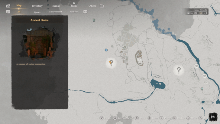 Deepfog Basin Dragon Head Ruins Map Location