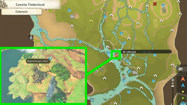 No Littering Map Location