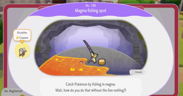 Magma fishing spot