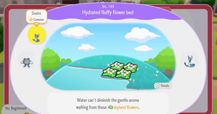 Hydrated fluffy flower bed