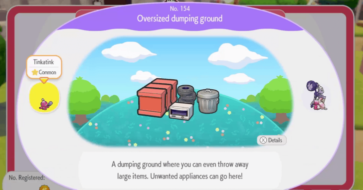 Oversized dumping ground