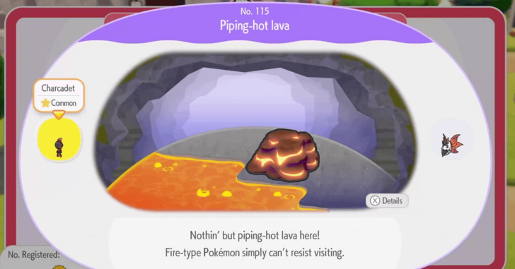 Piping-hot lava
