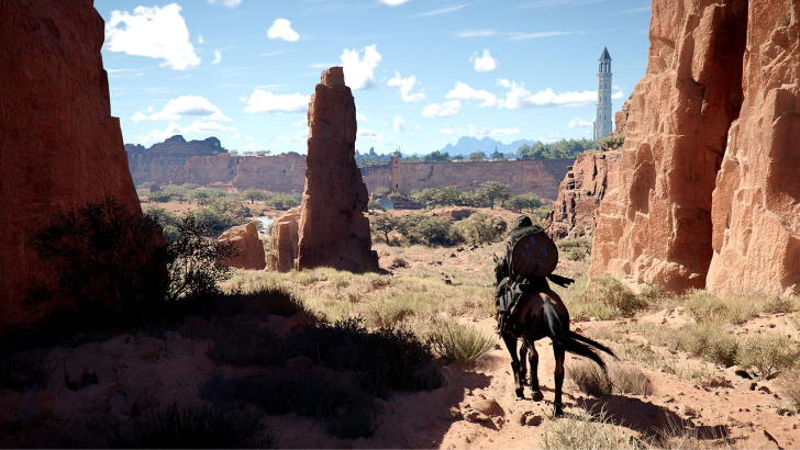 crimson desert horse desert