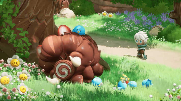 CookieRun: NewWorld player shocked by a sleeping Raging Cake Boar