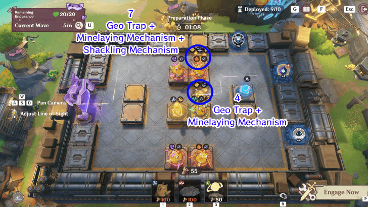 Genshin - Operation Defense Stage 3 Wave 5 Preparation Phase