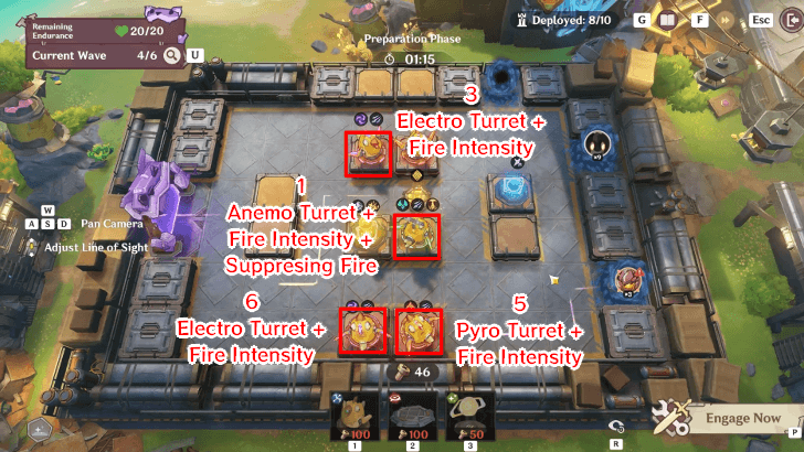 Genshin - Operation Defense Stage 3 Wave 4 Preparation Phase