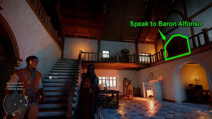 Inside Lioncrest Manor marked