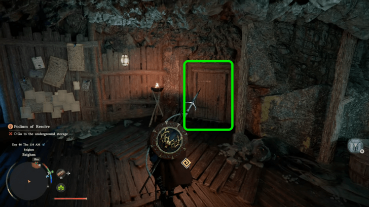 Storage Room Door in the Hideout