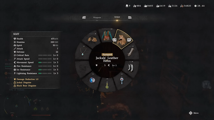 Equip the Jackals Armor