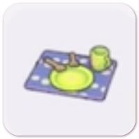 Flowery table setting