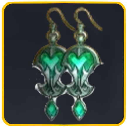 Life Crystal Earrings Icon