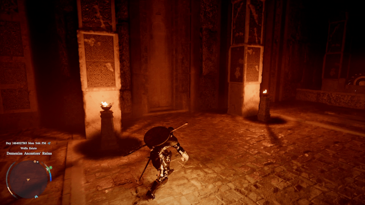 demeniss ancestors ruins room with weapon