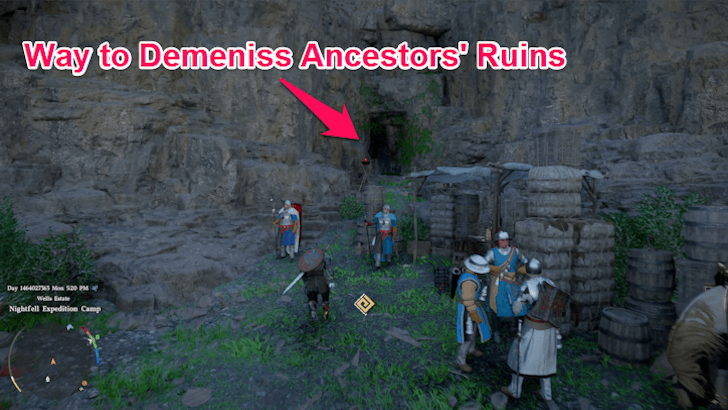 cave entrance to demeniss ancestors ruins