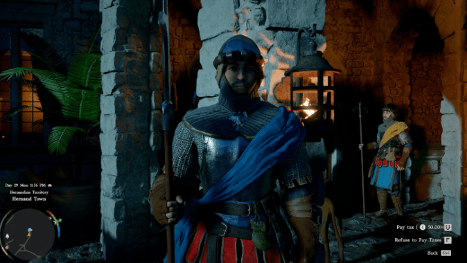 Speak to the Guard to Pay the Fine