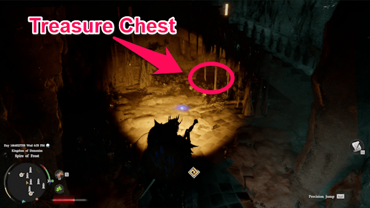 treasure chest under staircase