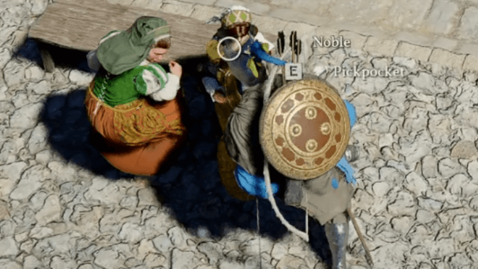 Pickpocketing Nobles