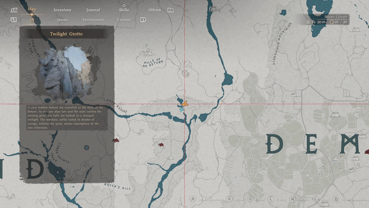 Head to Silent Falls Hideout