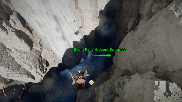 Silent Falls Hideout Entrance