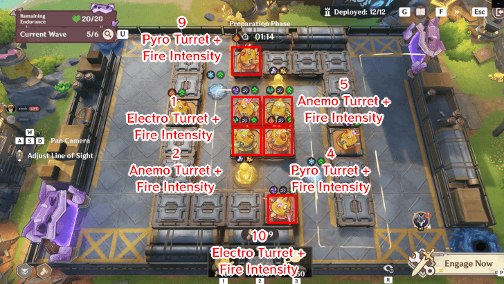 Genshin - Operation Defense Stage 4 Wave 5 Preparation Phase