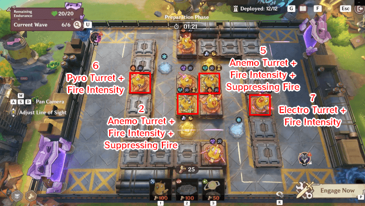 Genshin - Operation Defense Stage 4 Wave 6 Preparation Phase