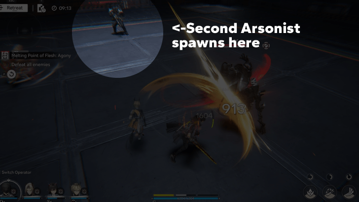 Stay in the First Arsonist