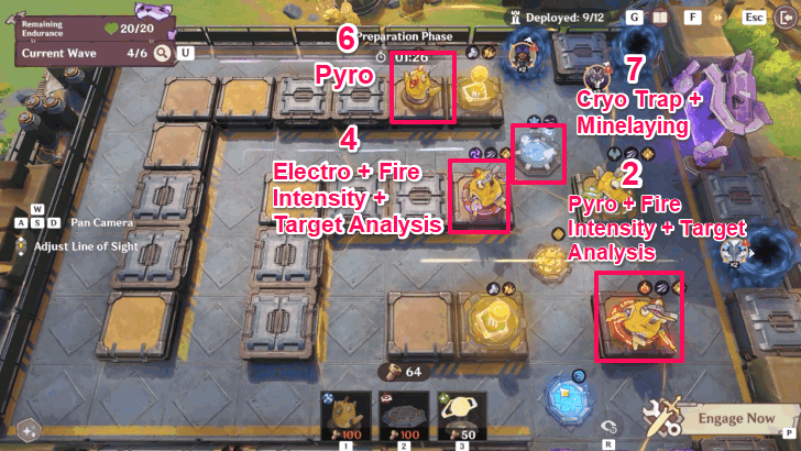 Genshin - Operation Defense Stage 5 Wave 4 Preparation Phase