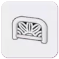 Arched barrier (leaf pattern)