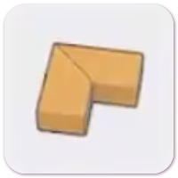 Wooden border (corner)