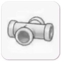 Iron pipe (horizontal cross)