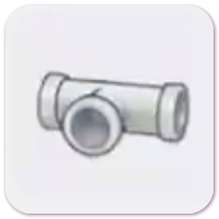 Iron pipe (horizontal T)