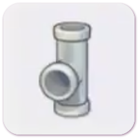 Iron pipe (vertical T)