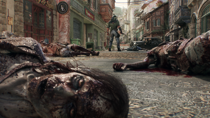 Aftermath of Kyle Crane Killing a Group of Zombies